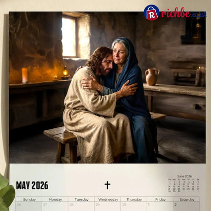 ✝️Jesus Christ Exquisite Images 2026 Wall Calendar -Daily Faith Peace & Divine Inspiration