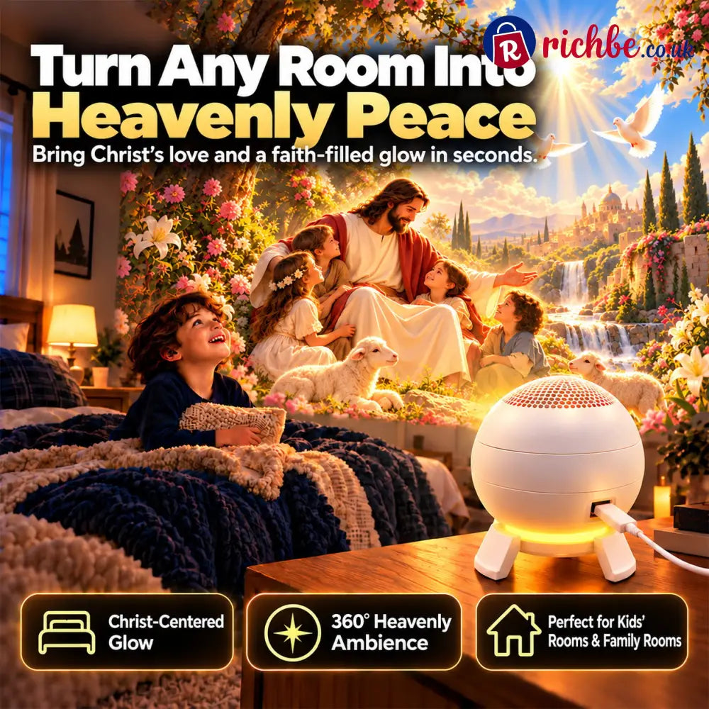 ✝️ Jesus Loves the Little Children 5D Projection Light – Fill Your Home With Christ’s Love & Heavenly Peace