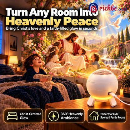 ✝️ Jesus Loves the Little Children 5D Projection Light – Fill Your Home With Christ’s Love & Heavenly Peace