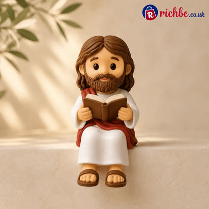 ✝️🙏 Jesus Shelf Sitter Figurines – 5 Meaningful Poses ❤️ Christian Faith Desk & Shelf Décor 🎁