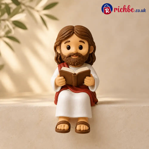 ✝️🙏 Jesus Shelf Sitter Figurines – 5 Meaningful Poses ❤️ Christian Faith Desk & Shelf Décor 🎁