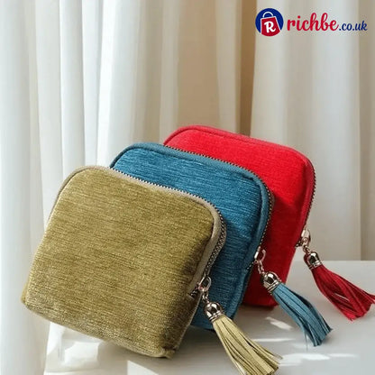 Jewelry zippered pocket case Travel Jewelry Bag Portable Organizer