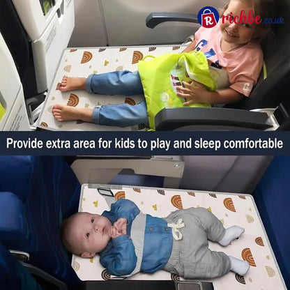 🚞Portable Kids Travel Bed | Airplane & Train Seat Extender Anti-slip Foldable Sleeping Mat for Toddler Long Journey
