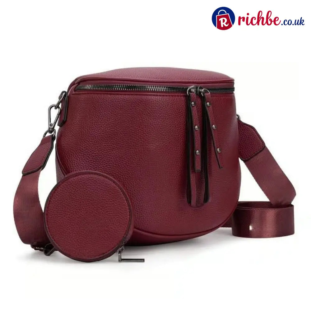 Large Fanny Pack Crossbody Sling Bags👜 - Burgundy