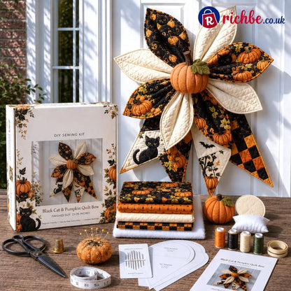 Large Patchwork Bow Sewing Kit - Halloween - 2