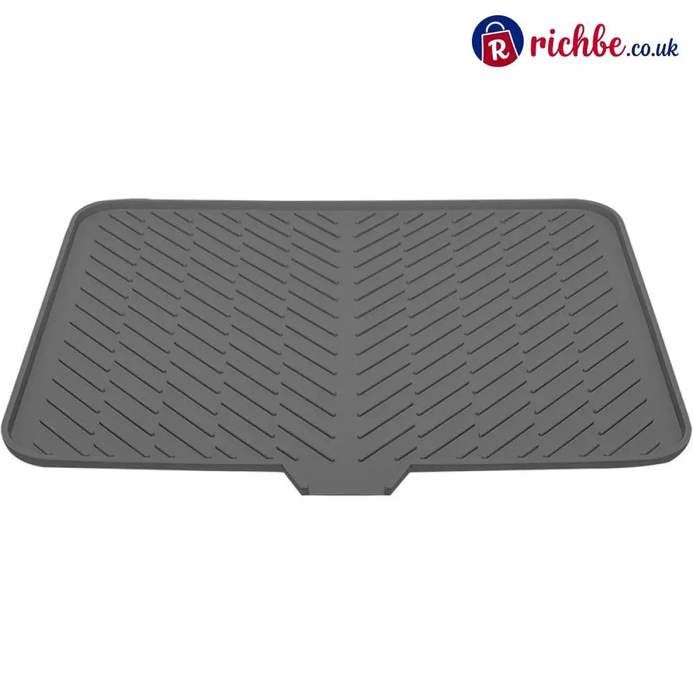 Large Size Silicone Drying Mat with Drain Lip - Black / 40×30cm(15.75×12.20 in) / Buy 1 - Houseware & Kitchen