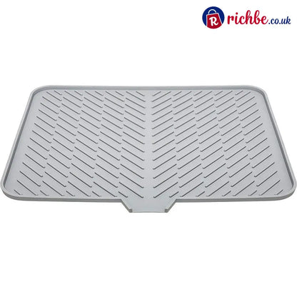 Large Size Silicone Drying Mat with Drain Lip - Gray / 40×30cm(15.75×12.20 in) / Buy 1 - Houseware & Kitchen