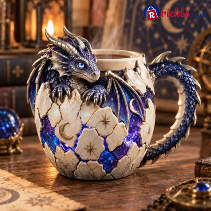 ⏳ Last Day 48% OFF – 🐉 Dragonbound Realms™ Sculpted Dragon Mug Collection | 6 Fantasy Realm Designs with Raised 3D