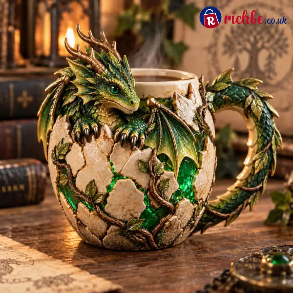 ⏳ Last Day 48% OFF – 🐉 Dragonbound Realms™ Sculpted Dragon Mug Collection | 6 Fantasy Realm Designs with Raised 3D