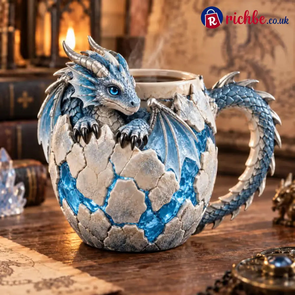 ⏳ Last Day 48% OFF – 🐉 Dragonbound Realms™ Sculpted Dragon Mug Collection | 6 Fantasy Realm Designs with Raised 3D