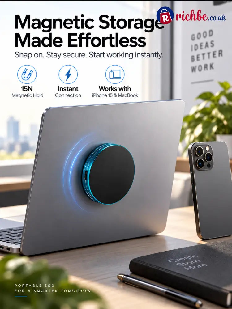 🔥 LAST DAY 48% OFF-Magnetic Portable SSD – Anti-Lost External Solid State Drive