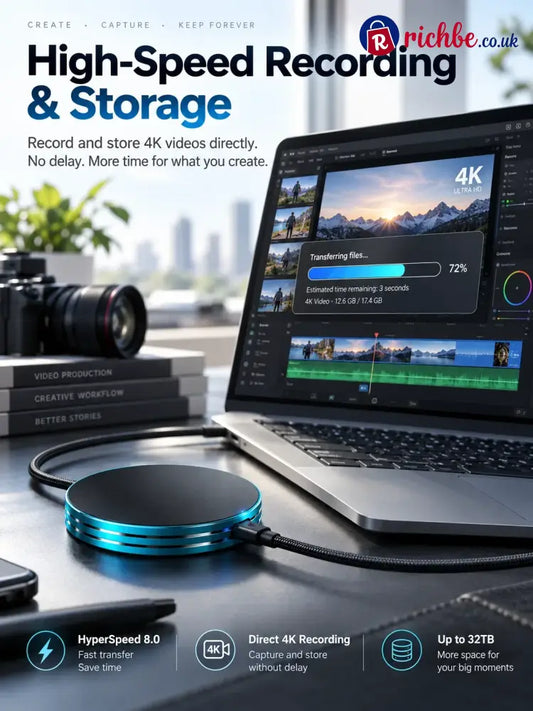 🔥 LAST DAY 48% OFF-Magnetic Portable SSD – Anti-Lost External Solid State Drive - 16TB