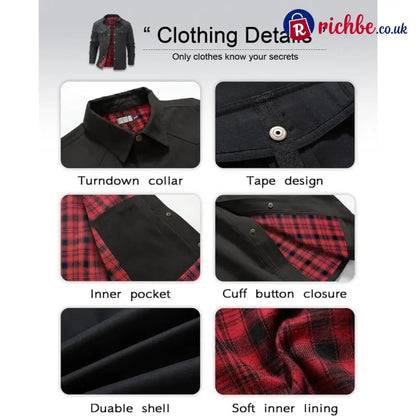 ⭐LAST DAY 48% OFF-Men’s Flannel Lined Shacket Jacket