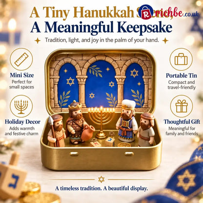 🔥Last Day 48% OFF - ✝️Religious Pocket-Size Mini Nativity Scene Set with Storage Box - Sacred Church Nativity Scene