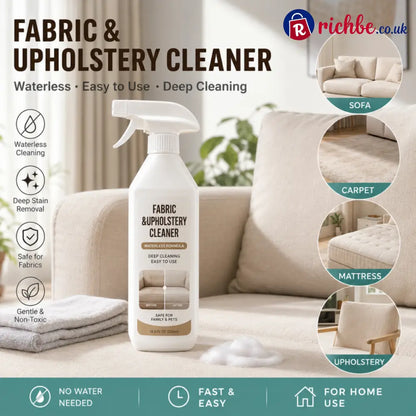 ⏰LAST DAY 48% OFF -Waterless Fabric & Upholstery Cleaner Spray - 500ml (16.9 fl oz) / Buy 1 - Houseware & Kitchen
