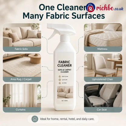 ⏰LAST DAY 48% OFF -Waterless Fabric & Upholstery Cleaner Spray - 500ml (16.9 fl oz) / Buy 1 - Houseware & Kitchen