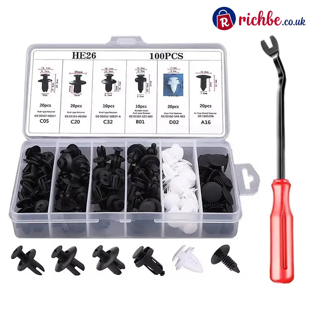 🔥 LAST DAY 49% OFF-100pcs Universal Expansion Screw Clips Set– Suitable For Car Mudguards Door Panels C05 C20 C32 B01