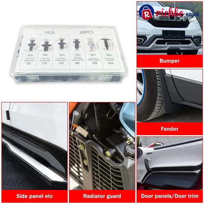 🔥 LAST DAY 49% OFF-100pcs Universal Expansion Screw Clips Set– Suitable For Car Mudguards Door Panels C05 C20 C32 B01