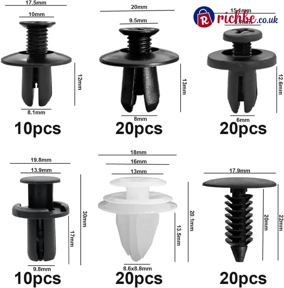 🔥 LAST DAY 49% OFF-100pcs Universal Expansion Screw Clips Set– Suitable For Car Mudguards Door Panels C05 C20 C32 B01