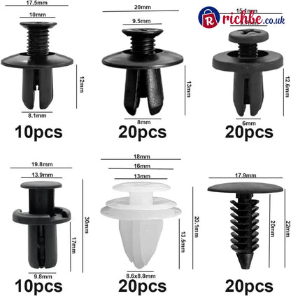 🔥 LAST DAY 49% OFF-100pcs Universal Expansion Screw Clips Set– Suitable For Car Mudguards Door Panels C05 C20 C32 B01