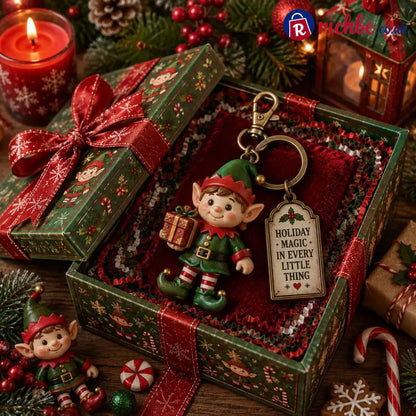 🔥Last Day 49% OFF🎄 2026 Christmas Character Keychain Gift Box🎁 - Christmas Elf / ⚡Super fast delivery ⚡On Sale & Quick