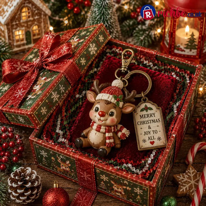 🔥Last Day 49% OFF🎄 2026 Christmas Character Keychain Gift Box🎁 - Reindeer / ⚡Super fast delivery ⚡On Sale & Quick Ship