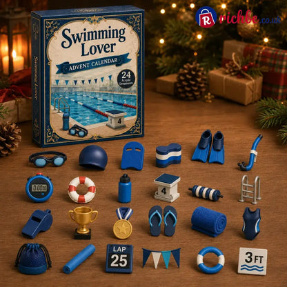 ⏳ Last Day 49% OFF – 🏊 24 Days of Swim-Life Advent Calendar | 24 Swimming-Inspired Acrylic Charms 💦 - Best Sellers