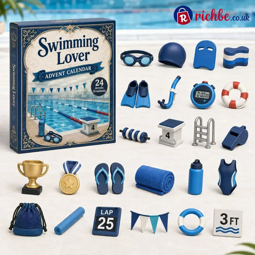⏳ Last Day 49% OFF – 🏊 24 Days of Swim-Life Advent Calendar | 24 Swimming-Inspired Acrylic Charms 💦 - Best Sellers