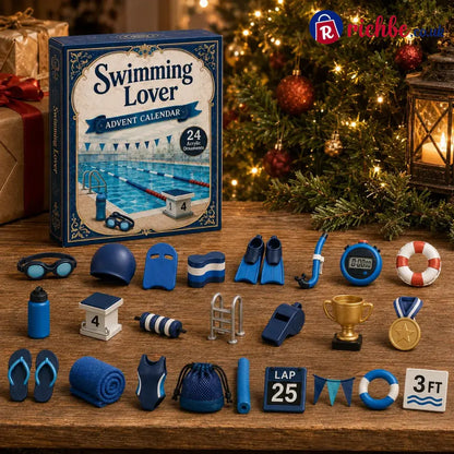 ⏳ Last Day 49% OFF – 🏊 24 Days of Swim-Life Advent Calendar | 24 Swimming-Inspired Acrylic Charms 💦 - Best Sellers