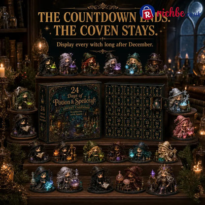 🧙‍♀️ LAST DAY 49% OFF – 24 Days Of Witchy Surprises Advent Calendar | 24 Unique Collectible Witches with Magical Themes, Mini Figures & Fantasy Display Collection ✨