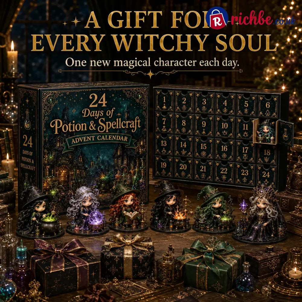 🧙‍♀️ LAST DAY 49% OFF – 24 Days Of Witchy Surprises Advent Calendar | 24 Unique Collectible Witches with Magical Themes, Mini Figures & Fantasy Display Collection ✨
