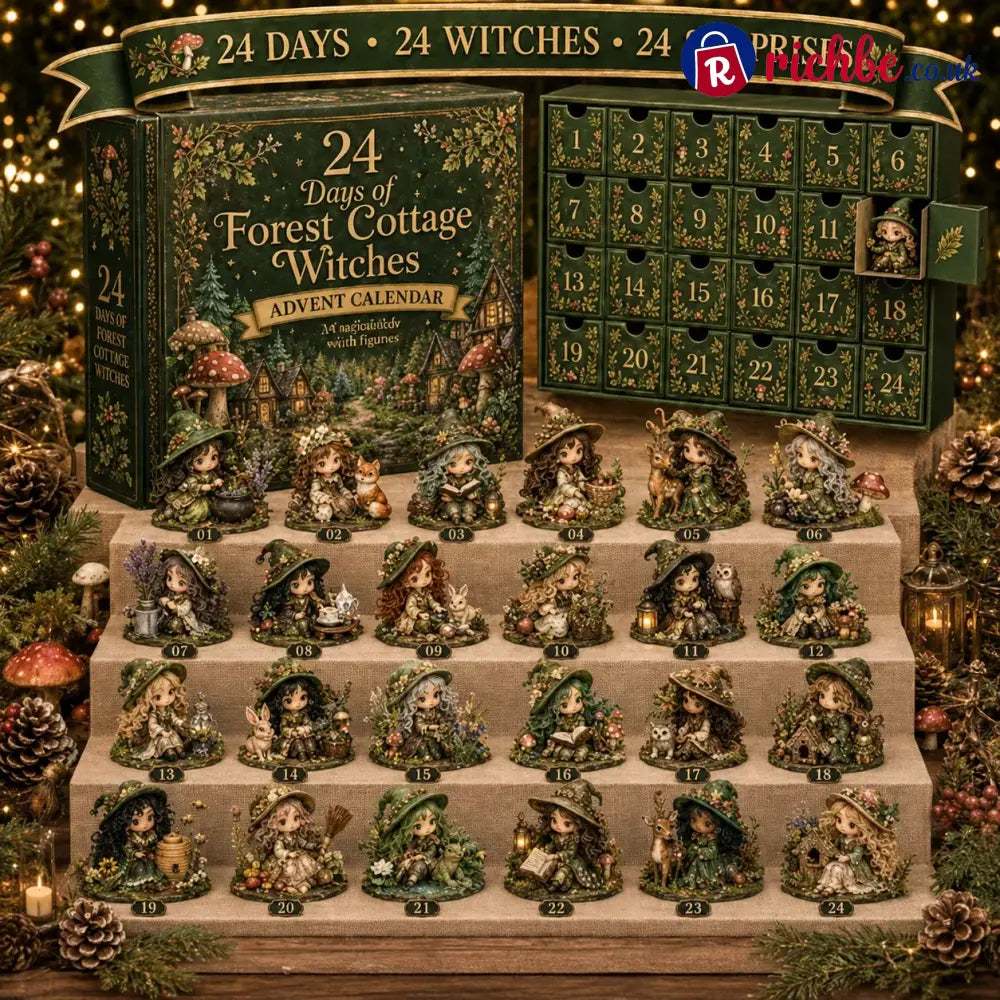 🧙‍♀️ LAST DAY 49% OFF – 24 Days Of Witchy Surprises Advent Calendar | 24 Unique Collectible Witches with Magical Themes, Mini Figures & Fantasy Display Collection ✨
