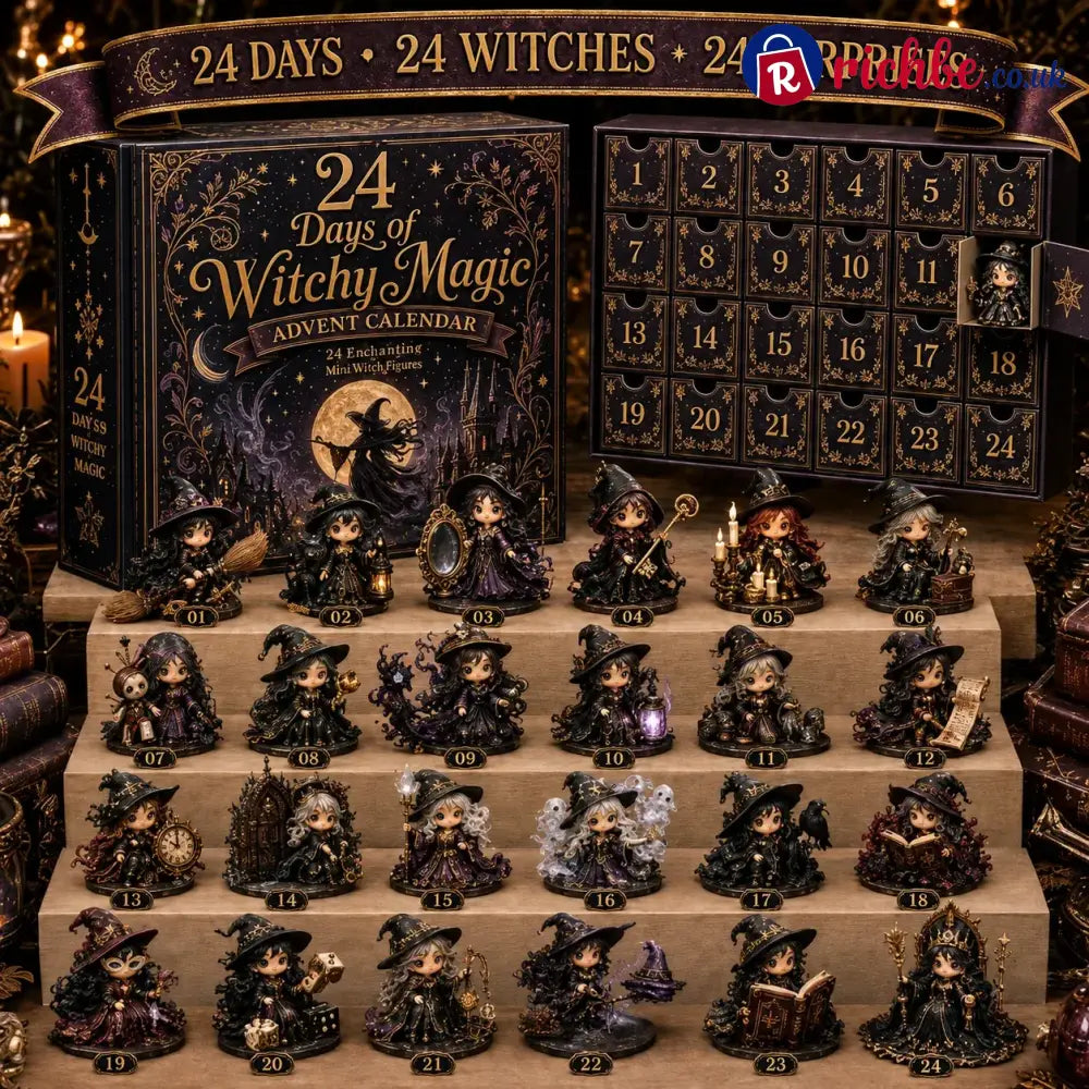 🧙‍♀️ LAST DAY 49% OFF – 24 Days Of Witchy Surprises Advent Calendar | 24 Unique Collectible Witches with Magical Themes, Mini Figures & Fantasy Display Collection ✨