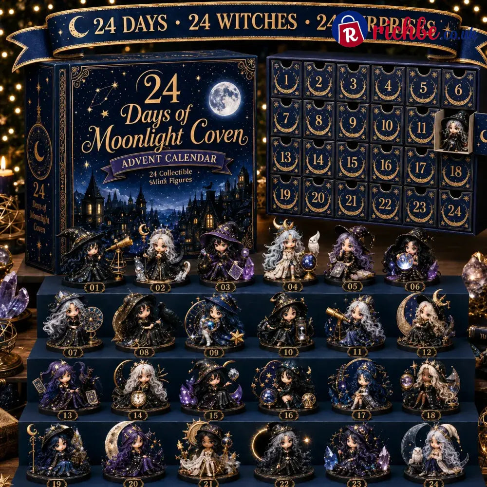 🧙‍♀️ LAST DAY 49% OFF – 24 Days Of Witchy Surprises Advent Calendar | 24 Unique Collectible Witches with Magical Themes, Mini Figures & Fantasy Display Collection ✨