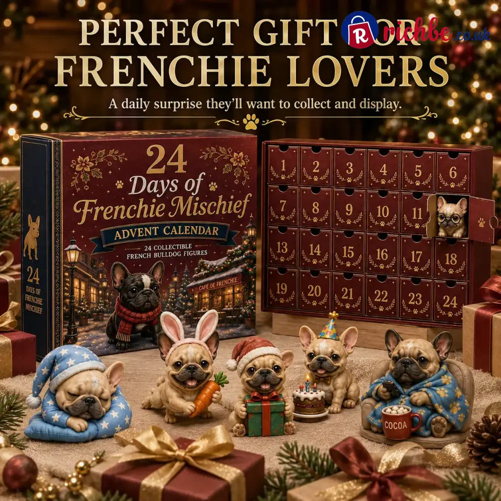 ⏳ Last Day 49% OFF – 🐶 24-Day French Bulldog Christmas Advent Calendar | 24 Unique Collectible Frenchie Characters with Different Outfits, Personalities & Daily Holiday Surprises 🎄✨