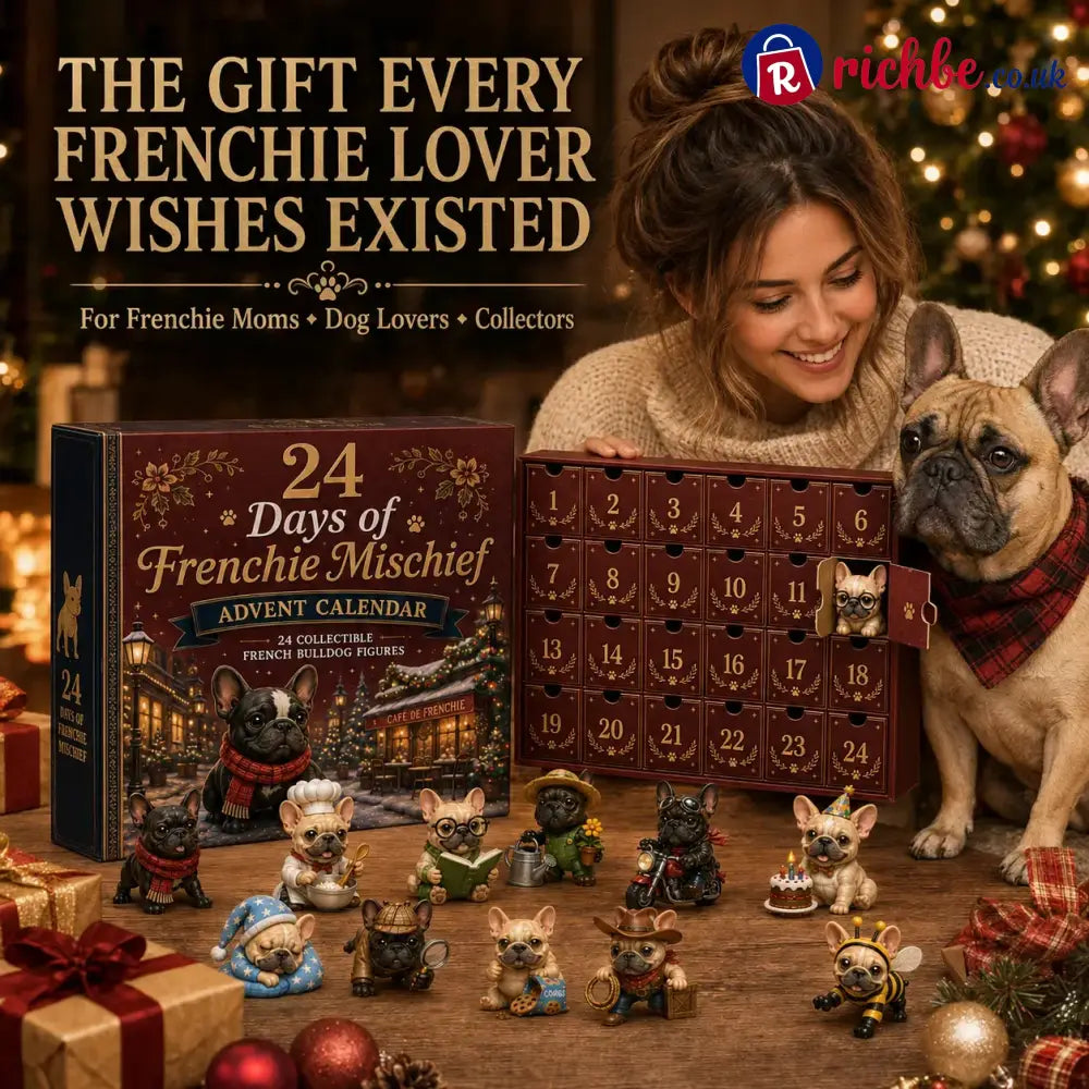 ⏳ Last Day 49% OFF – 🐶 24-Day French Bulldog Christmas Advent Calendar | 24 Unique Collectible Frenchie Characters with Different Outfits, Personalities & Daily Holiday Surprises 🎄✨