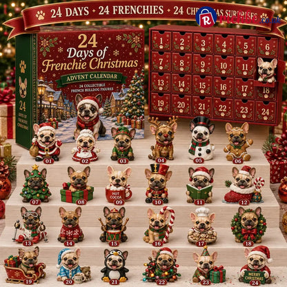 ⏳ Last Day 49% OFF – 🐶 24-Day French Bulldog Christmas Advent Calendar | 24 Unique Collectible Frenchie Characters with Different Outfits, Personalities & Daily Holiday Surprises 🎄✨