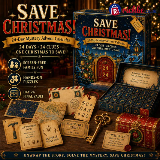 ⏳ Last Day 49% OFF – 24-Day Mystery Adventure Advent Calendar Collection | 24 Clues Hands-On Puzzles & One Final Reveal