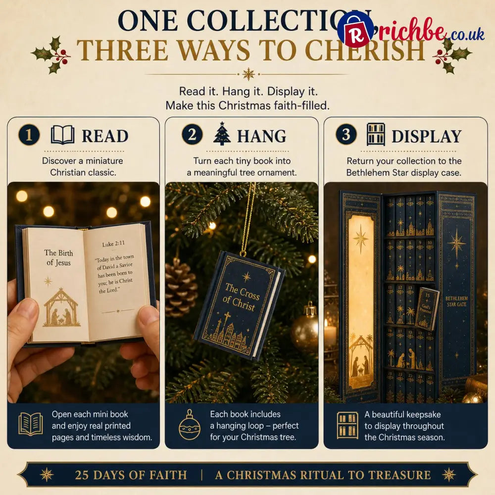 🎁Last Day 49% OFF-✦ 📖 25-Day Christian Mini Book Advent Calendar 🎄 ✦ - All Collections