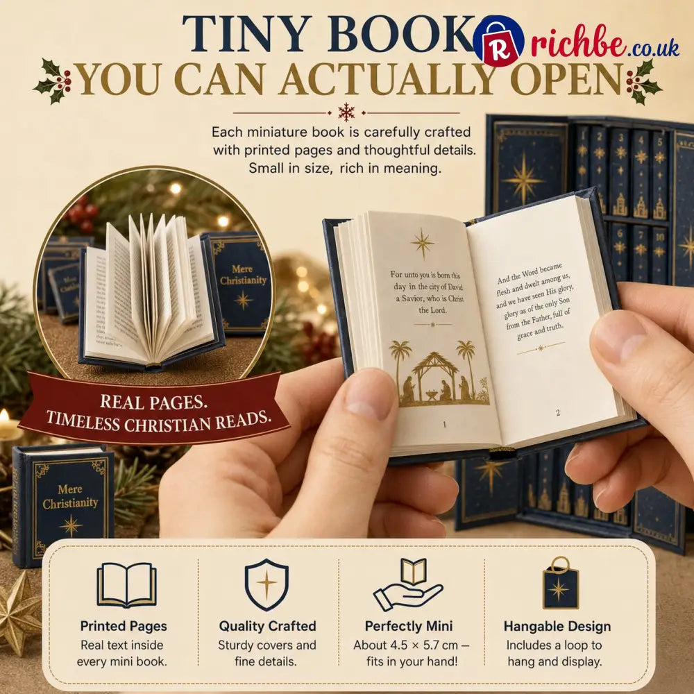🎁Last Day 49% OFF-✦ 📖 25-Day Christian Mini Book Advent Calendar 🎄 ✦ - All Collections
