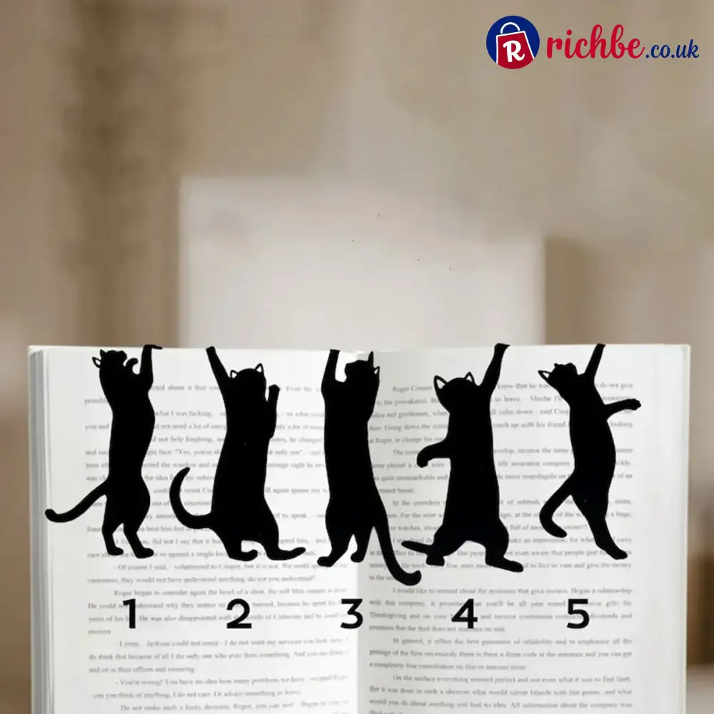 🔥LAST DAY 49% OFF🔥😹5Pcs Metal Cat bookmark - 1 Set(5pcs)
