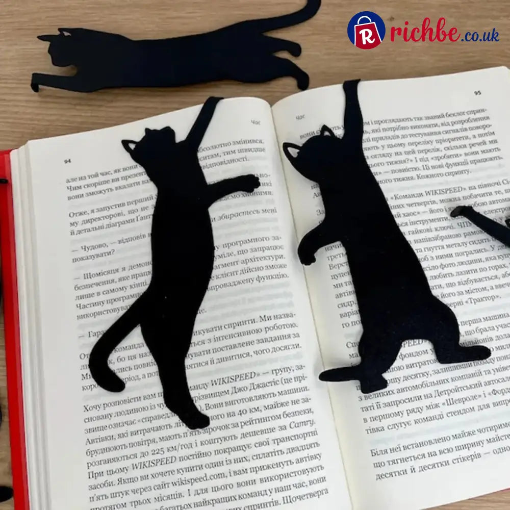 🔥LAST DAY 49% OFF🔥😹5Pcs Metal Cat bookmark - 1 Set(5pcs)