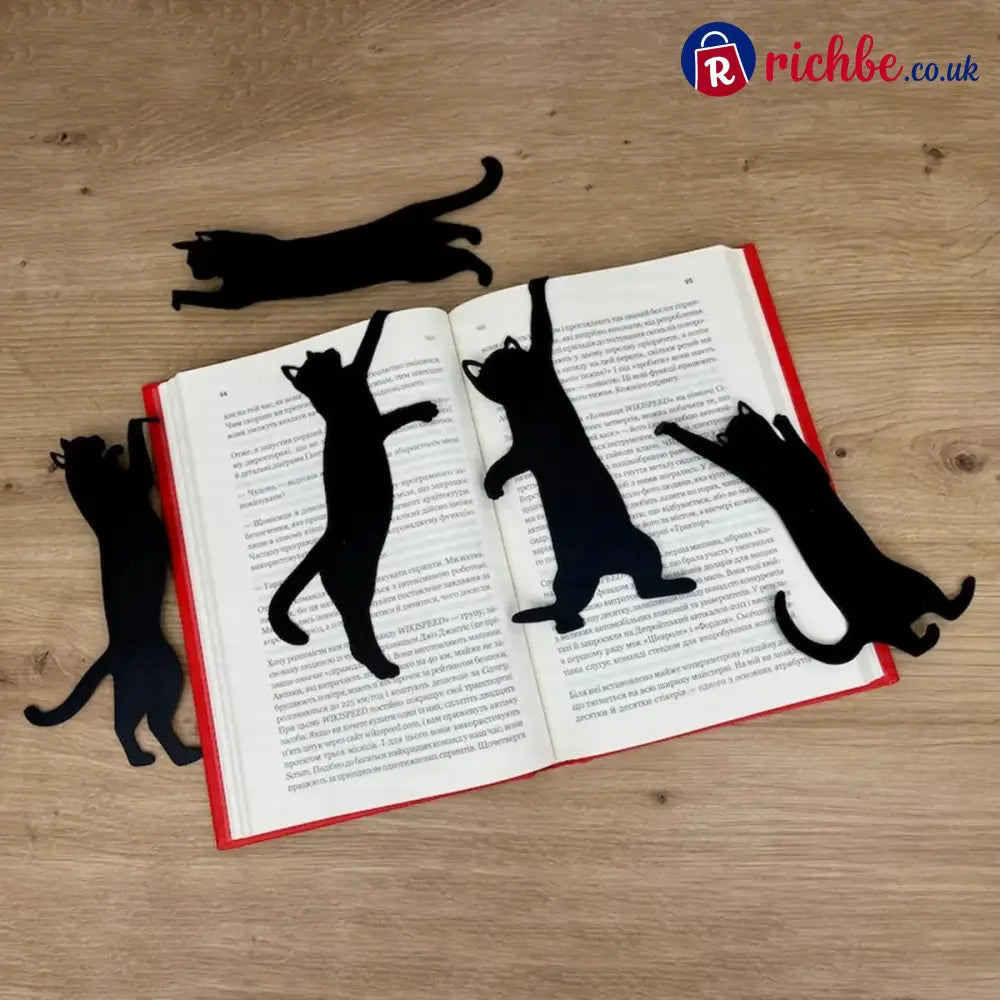 🔥LAST DAY 49% OFF🔥😹5Pcs Metal Cat bookmark - 1 Set(5pcs)