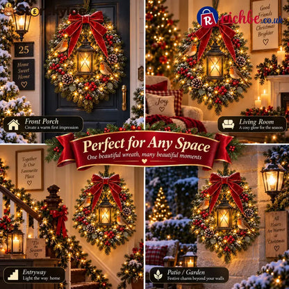 ✨Last Day 49% OFF✨🐦 A Robin Glow™ – Lighted Robin Christmas Wreath