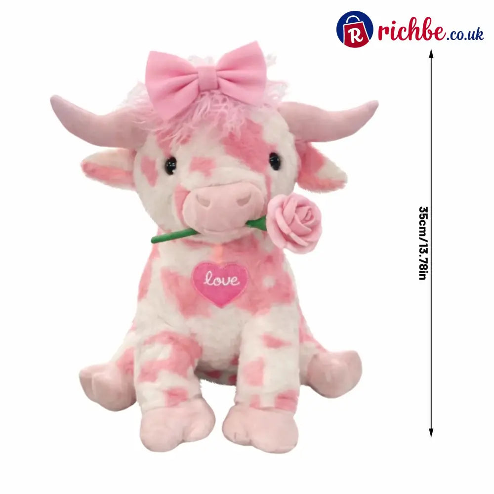 🔥Last Day 49% OFF💘🐮Adorable Pink Highland Cow Plush