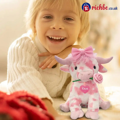 🔥Last Day 49% OFF💘🐮Adorable Pink Highland Cow Plush