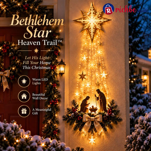 ✨Last Day 49% OFF✝️ Bethlehem Star of Faith – Lighted Nativity Wall Decor