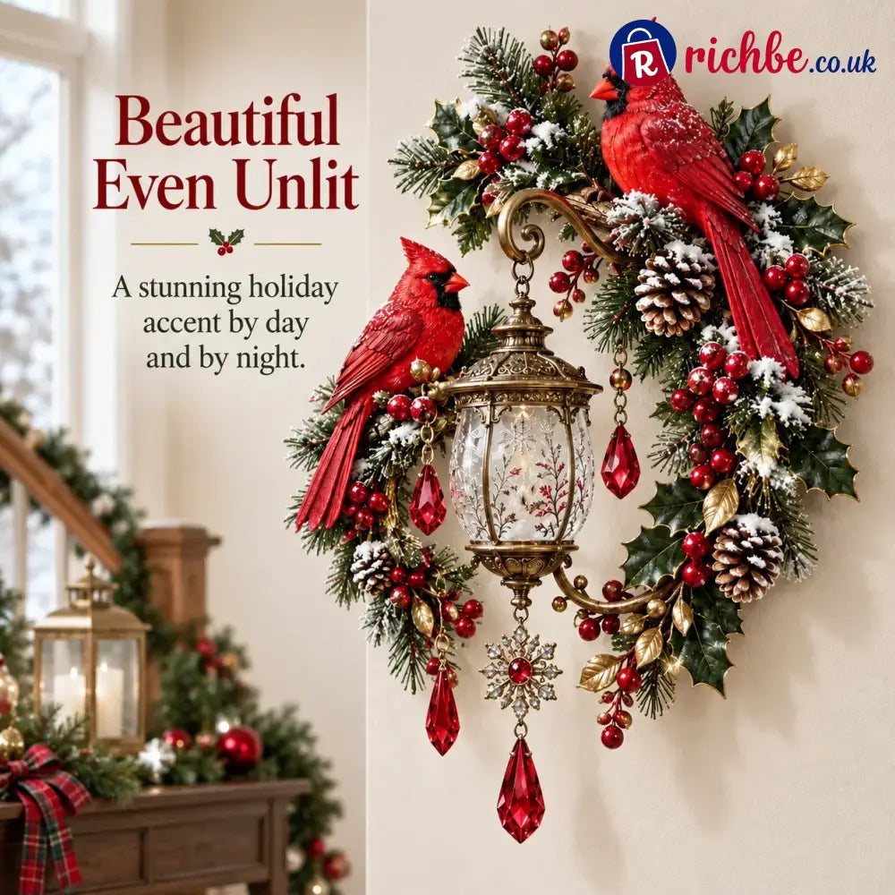 🔥last Day 49% Off🔥cardinal Christmas Lantern Glow™ – Lighted Holiday Wall Decor