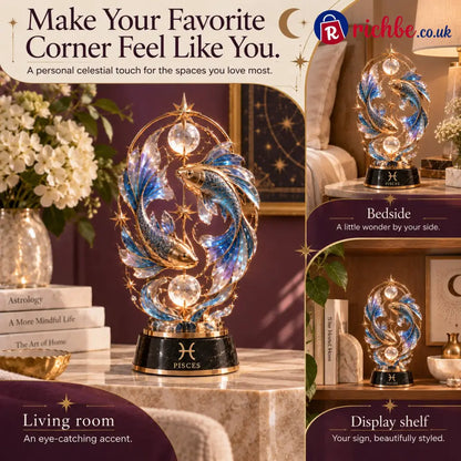 ⏳ Last Day 49% OFF – 🌙 Celestial Zodiac Sculpture | 12 Jewel-Like Zodiac Designs with Golden Details ✨
