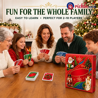 🔥Last Day 49% OFF🎉-🃏Christmas Cards Edition🎄 Holiday Family Card Game with 112 Festive Cards